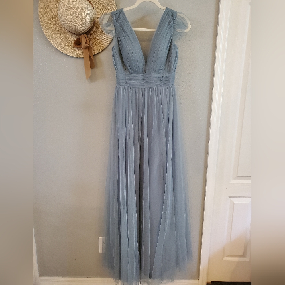 Revelry Blue Cora Tulle Gown, 6